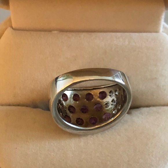 Sterling Silver Rhodolite Garnet Ring - Picture 4 of 9
